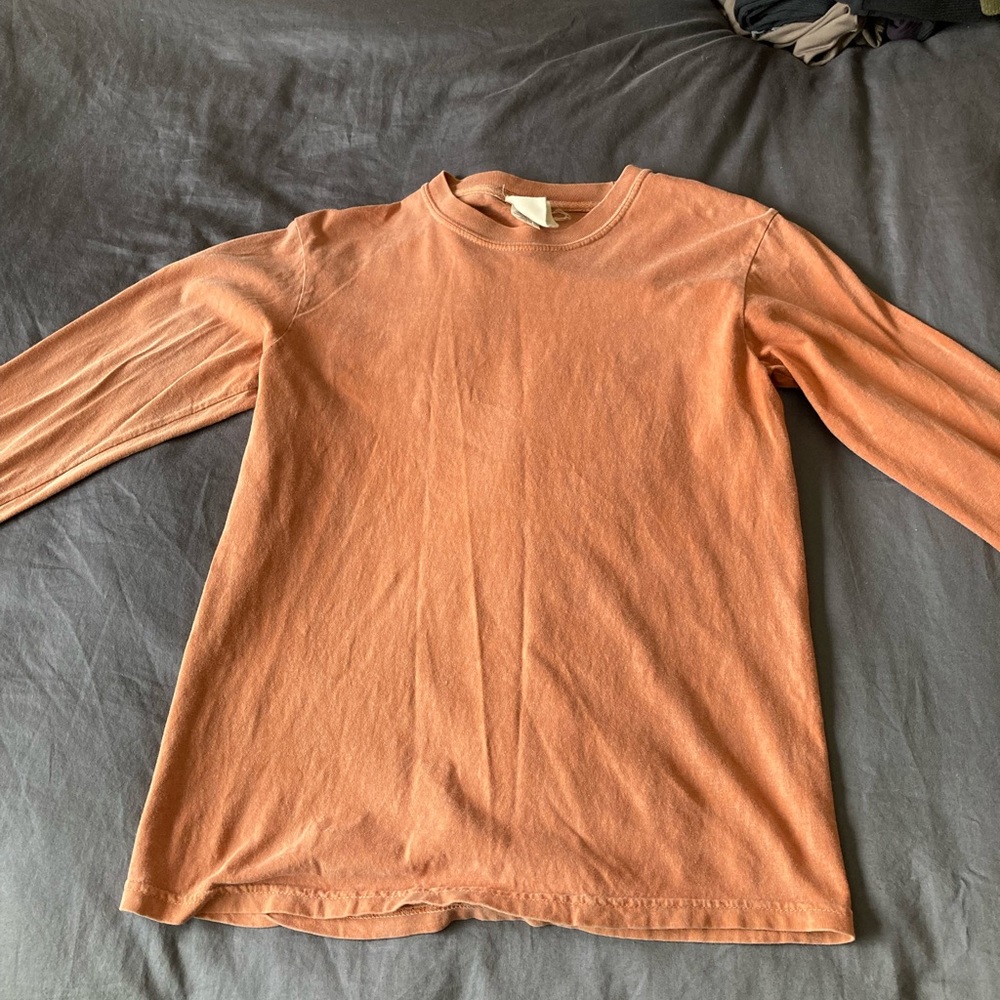 r. options very soft orange colored Long Sleeve Shirt